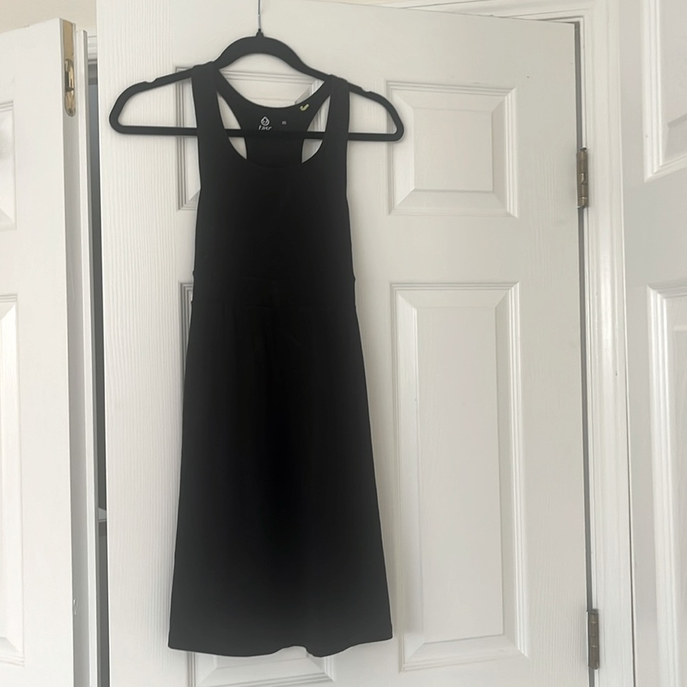 TASC sporty black racer back dress